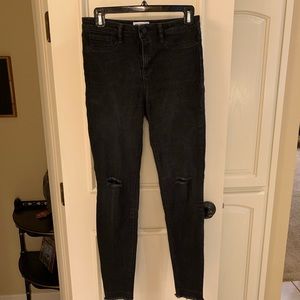 Black William Rast skinny jeans